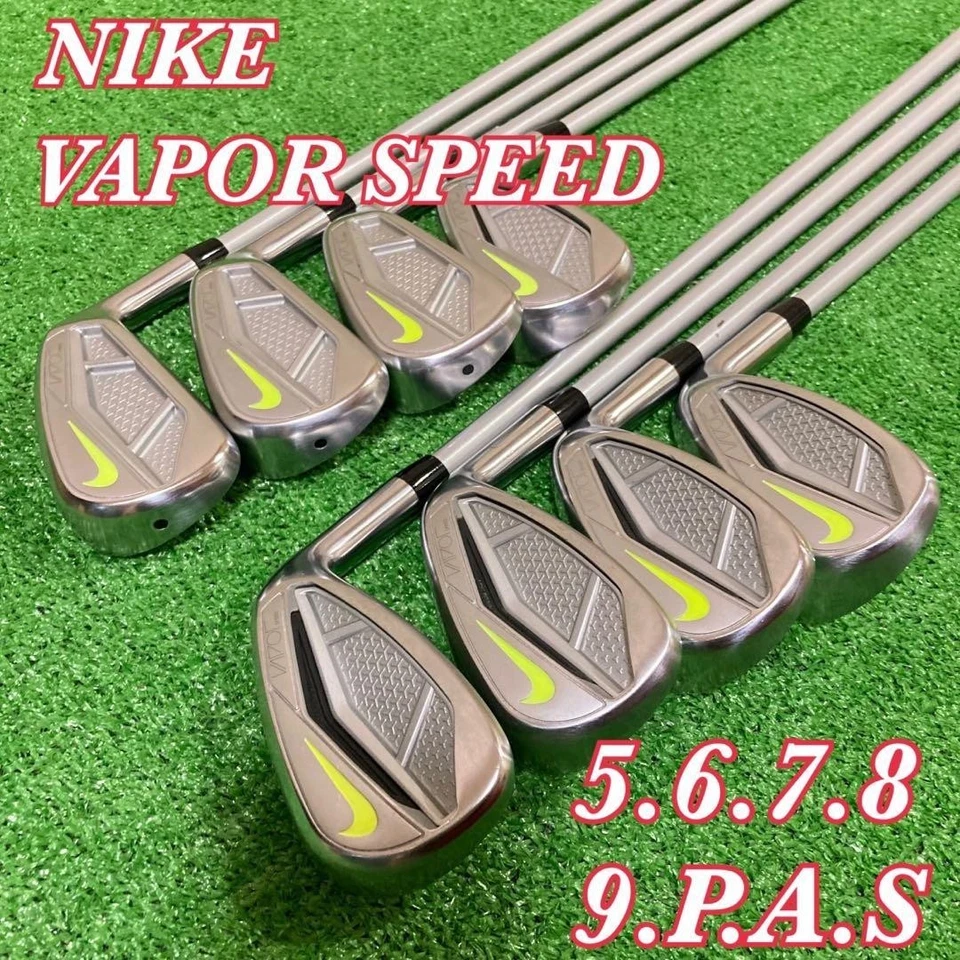 NIKE GOLF VAPOR SPEED 8pcs Iron Set 5-9/PAS Flex-R No Head Cover - Image 2 of 4