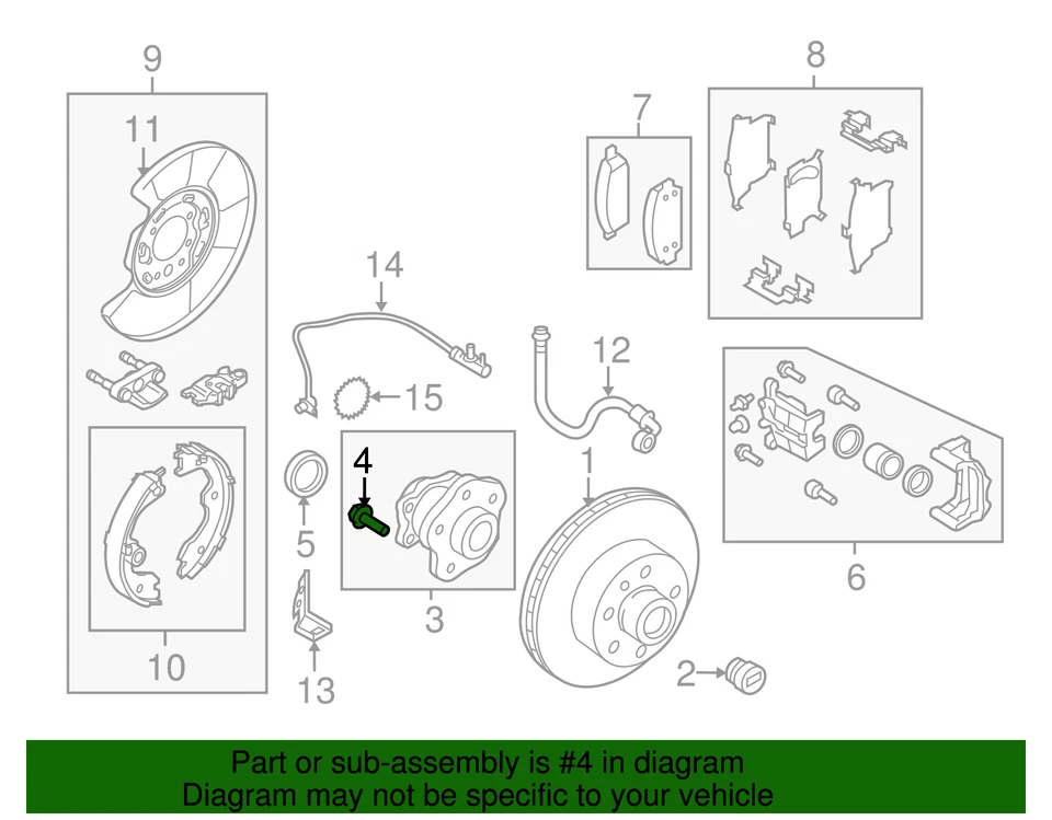 正品日产 1995 - 2025 日产 - 轮毂螺栓 43222-41B0A — 第 3/3 张图片