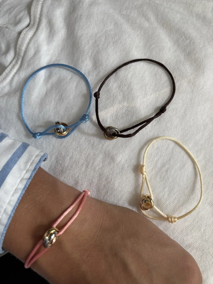 Trinity Armband Bracelet Rope Unisex Tricolor - Bild 3 von 3