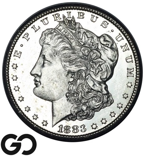 1883-CC Morgan Silver Dollar, Ultra Proof-Like, Gem BU++ PL Carson City!