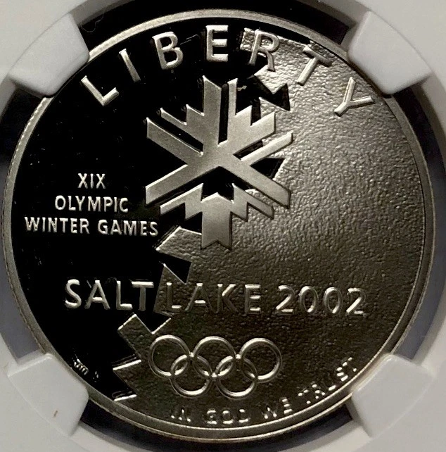 2002 SALT LAKE CITY OLYMPICS Silver Dollar NGC PF70💥FLAWLESS QUALITY💥JMERCANTI - Image 3 of 4