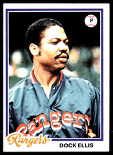 1978 Topps - Dock Ellis #209 - Texas Rangers (EX+)