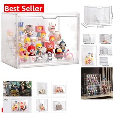 Modern Acrylic Display Case with Magnetic Door for Collectibles - Easy Assembly