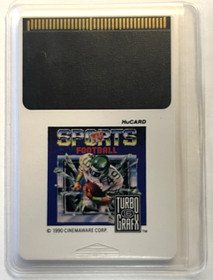 NEC TurboGrafx-16 TV SPORTS FOOTBALL (1990) HIGH GRADE condition *FREE SHIPPING*