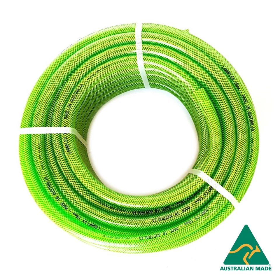 12 mm High Visibility Garden Hose: AS 2620-1, 8 Year Warranty, 100m XW