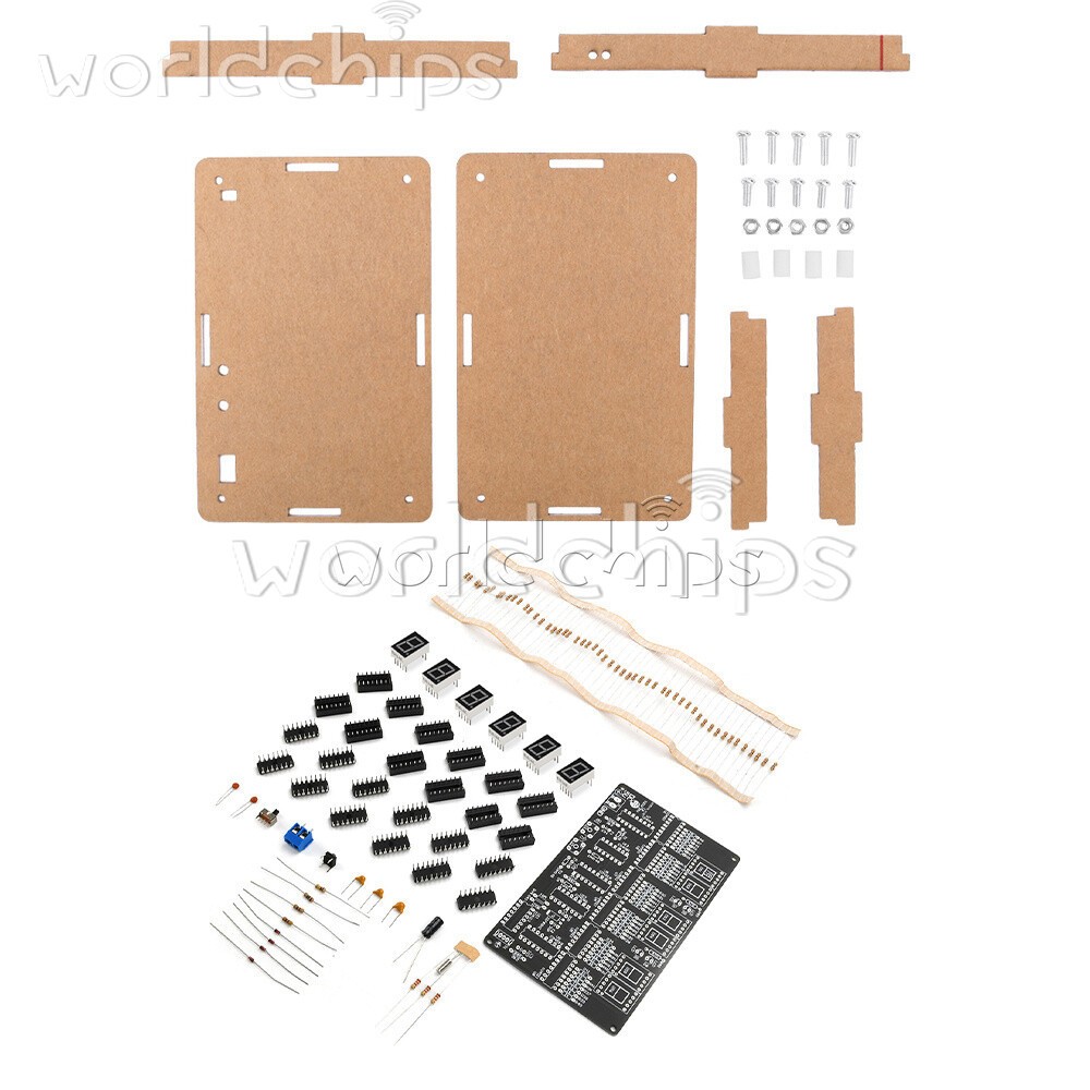 Digital Circuit Clock DIY Electronic Kit Electronic Clock Teaching Kit With Case photo