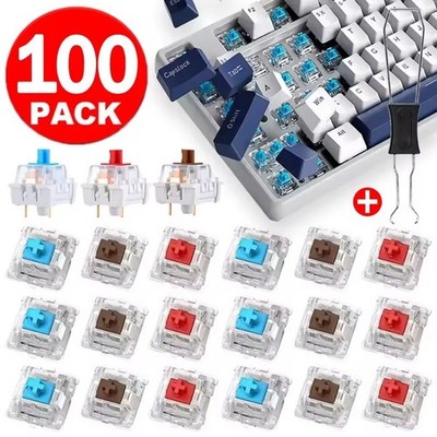 30 Pcs Keyboard Clicker,Mechanical,3 Pin Clicky Switches,Clickers for 3D Prints,
