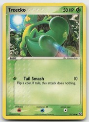 Treecko 70/106 EX Emerald Common Pokémon Card