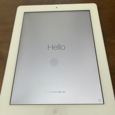 Apple iPad 2, A1395, Silver/White, 16GB 9.7 in. Locked 