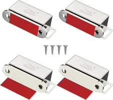 Small Door Magnet  4 Pack Magnetic Door Catches Cupboard Magnetic Closure Cabine