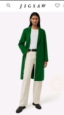 Jigsaw Double Face Wool Coat size S 
