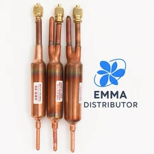 3PC FILTER DRIER REFRIGERANT LIQUID LINE WITH CHARGING VALVE 1/4 X 1/4  25 grams