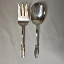 WM Rogers MFG CO Original Rogers Flatware Serving Spoon and Fork