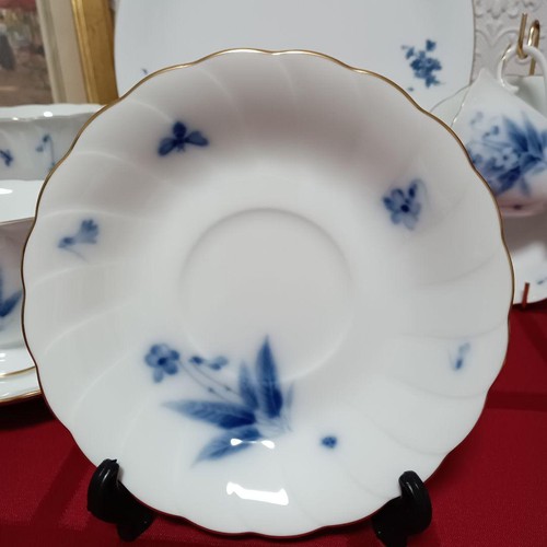 Okura Art China Blue Flower Pattern Cup Saucer 6 - Picture 7 of 20