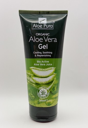 Aloe Pura Organic Aloe Vera Gel 200ml Cooling Soothing Skin Care Vegan