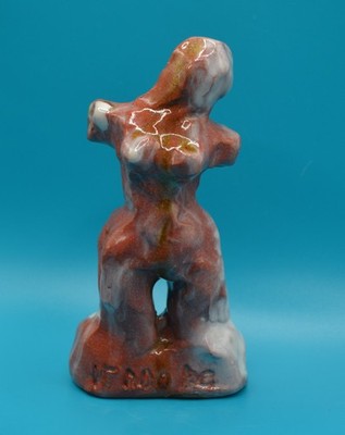 ''15000 BC'' - Expensive Experimental Clay Sculpture. Hand made & glazed.