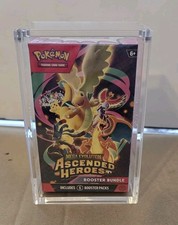 Pok&eacute;mon TCG NEW SIZE Booster Bundle Acrylic Case  99% UV fits ascended heroes CR