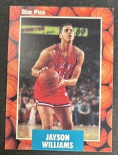 1990 Star Pics Jayson Williams Basketball Rookie Card (RC) #5 St. John’s Nets VG. rookie card picture