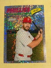 Kyle Schwarber Topps Heritage 2026 Silver Sparkle Chrome Sharp 