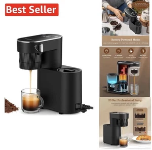 Portable Espresso Machine with Hot & Cold Brew, 6.1oz Tank, Touchscreen Control
