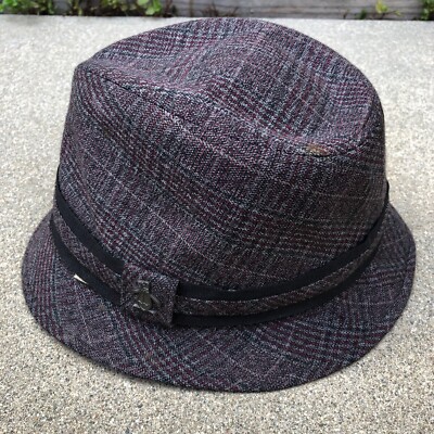 PENGUIN BY MUNSINGWEAR Fedora Hat Men's M/L Grey Cap