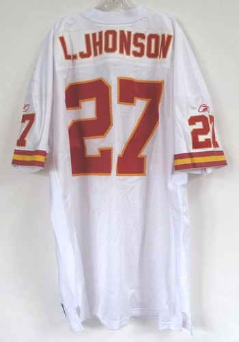 RBK KANSAS CITY CHIEFS LARRY JOHNSON AUTHENTIC ROAD JERSEY 46 IRREG - Picture 3 of 7