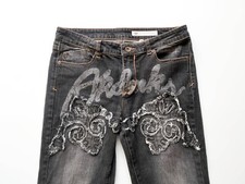 Vintage AKDMKS Akademiks Embroidered Hip Hop Blue Jeans Mens Size 32 x 32