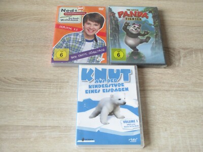 7 DVD Kinder Serien Sammlung Caillou Panda Fighter Tinker Bell Creature Comforts