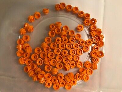 New Orange 24866 Lot of 25 Lego FLOWER EDGE 1x1 with 5 Petals