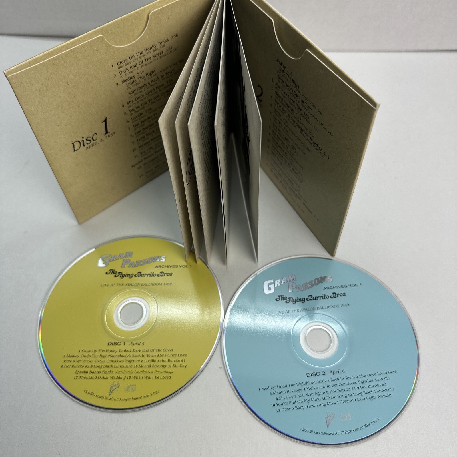 Gram Parsons Archive Vol. 1 Avalon Ballroom 69 Flying Burrito Bros.(2) CD FL AU eBay