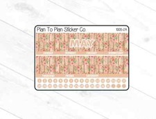1005-2C May 8.5X11 Monthly View Kit Planner Stickers.