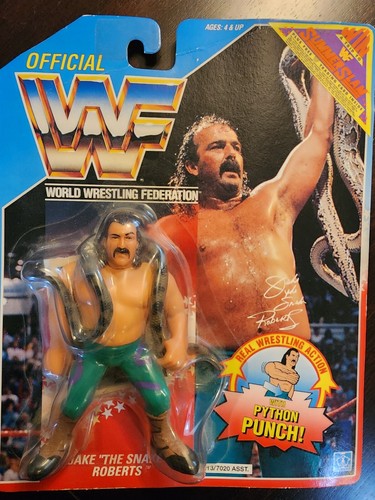 WWF Hasbro Jake the Snake Roberts Series 1 MOC Sum...
