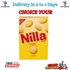 NILLA Wafers Cookies, Crunchy Vanilla Wafers, Baked, 11 oz Shelf Stable Plastic