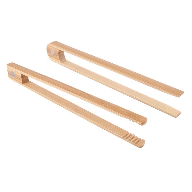 2 Pieces Bamboo Toaster Tongs 8.7 Inch Wooden Kitchen Toast Tongs6772 eBay