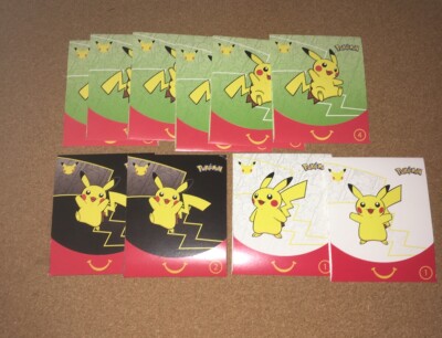 New SEALED Lot of 10 POKEMON CARDS McDonalds Promo 2021 25th