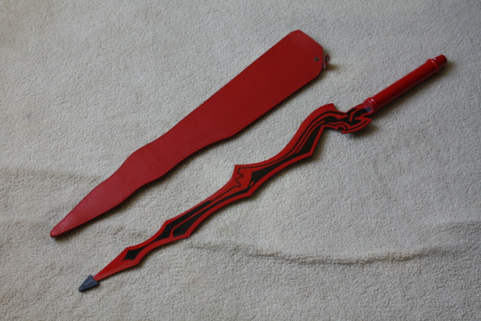 S0193 ANIME FATE STAY NIGHT ZERO EXTRA SABER NERO STEEL SWORD RED BLACK 37.2"