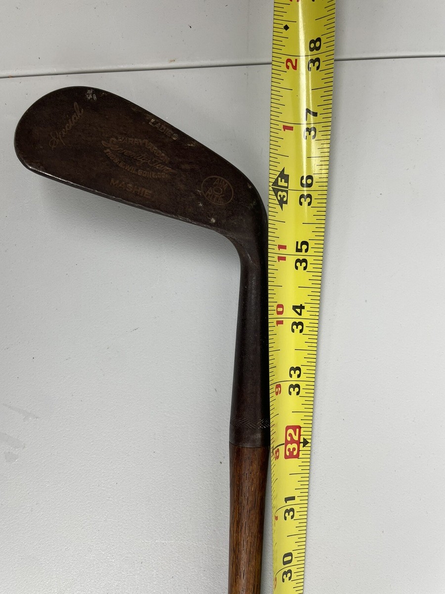 Putter spécial Harry Vardon avec tige en bois et tête en métal - Ancien