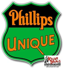 (PHIL6) 3" PHILLIPS 66 UNIQUE GASOLINE DECALS GAS AND OIL STICKER