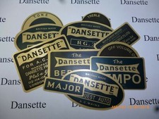 Dansette Labels and Decals for Record Players. NEW from Dansette Products Ltd.