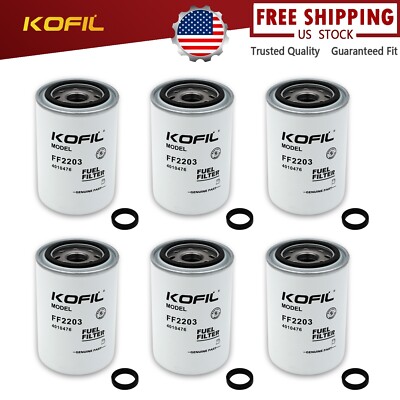 6 of FF2203 Fuel Filter Fits For Kenworth Truck Cummins ISX 4010476 Engines