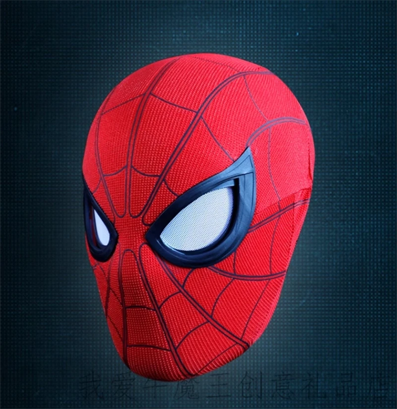 Spiderman Masks 1:1 Helmet Wearable Ring Remote Control Eyes Mask Cosplay Props - Image 3 of 4