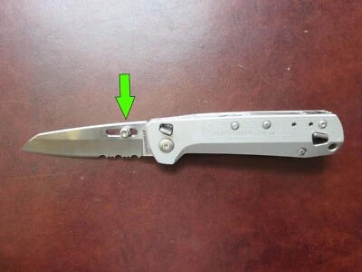 Leatherman FREE K2/K4 Thumb Stud Only Stainless Steel Knife Blade Opener - READ