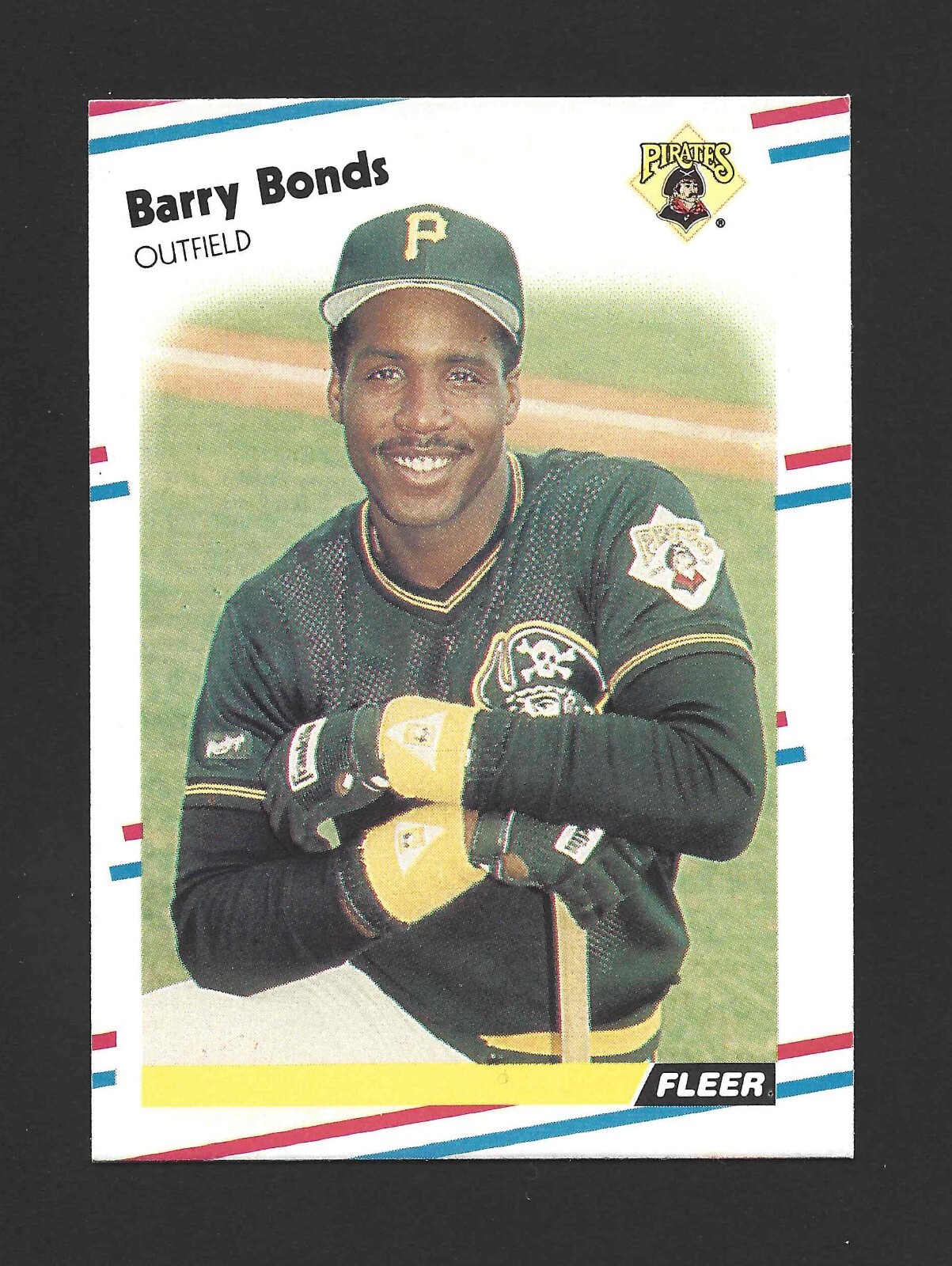 1988 Fleer #322 BARRY BONDS Raw - Pittsburgh Pirates - 2nd Year