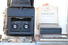 Stereo Auto Graflex Camera, Folmer  Shilwing Manufacturing w Backs  Holders