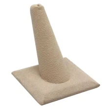 Beige Jewelry Ring Display Stand Holder Organizer