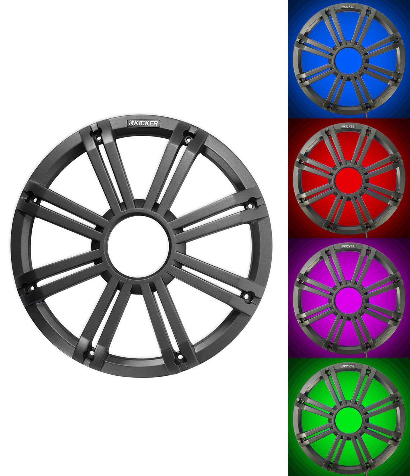 Светодиодная решетка KICKER 45KMG12C 12 4 сабвуфера KM12KMF12 Динамик Bluetooth