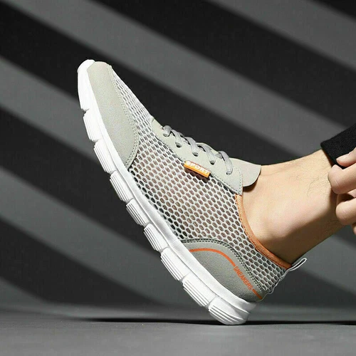 Herren Sommer Mesh Atmungsaktiv Freizeit Sports Sneaker Laufschuhe Turnschuhe T1 - Bild 7 von 14
