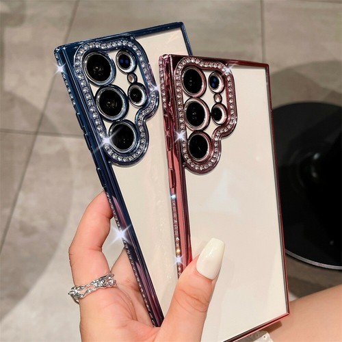 For Samsung S25 Ultra S24 S23 S22FE Plus Glitter Girly Shockproof Phone Cover - Picture 3 of 14