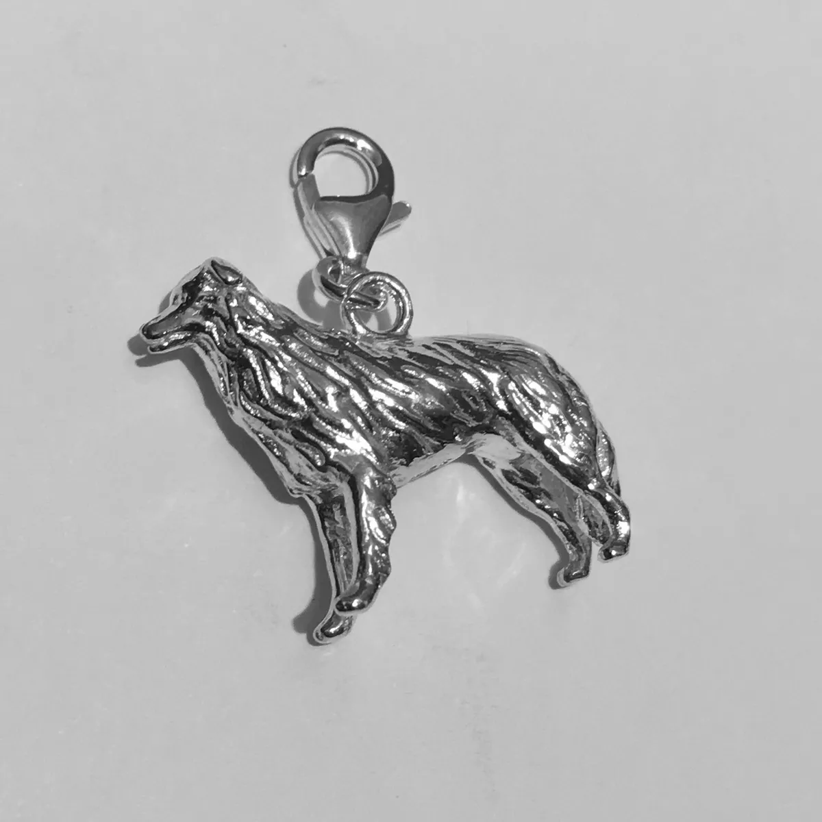 Border Collie Sterling Silver Dog Charm