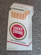 Vintage Lucky Strike Means Fine Tobacco Cigarette Cardboard Store Display